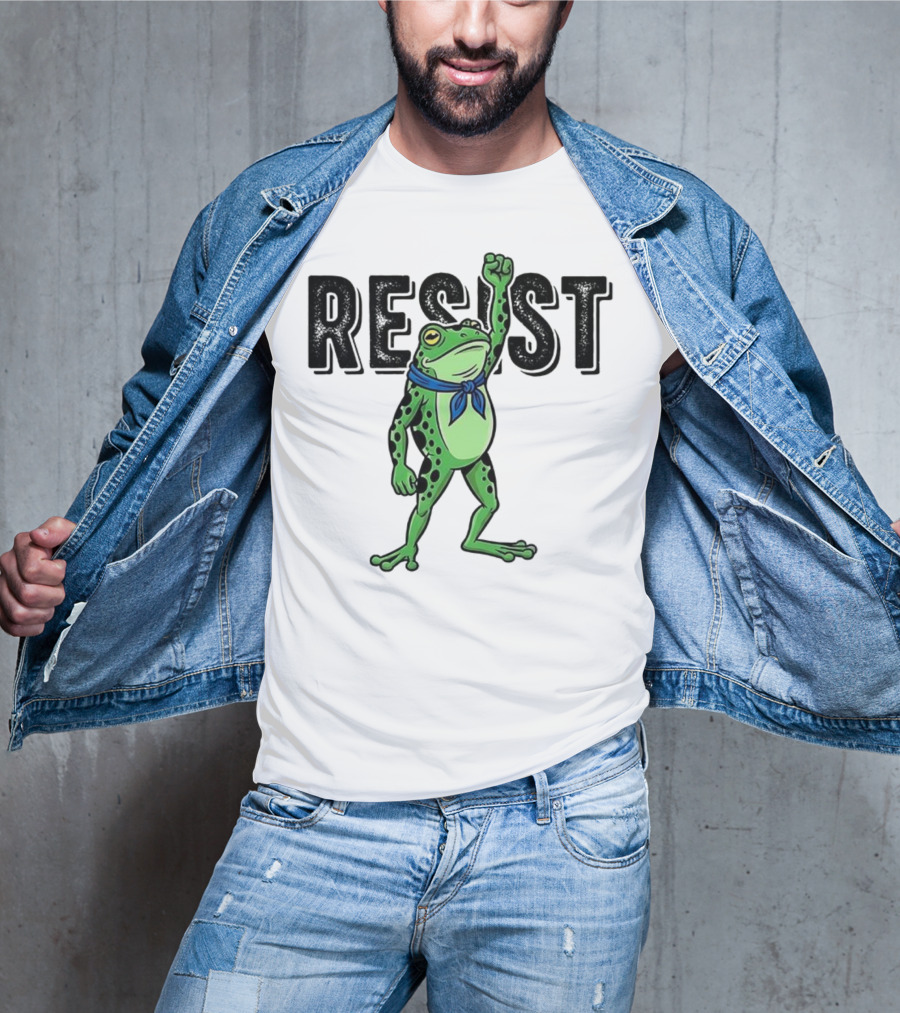 Portland Frog Resist Fist Bandana T-Shirt