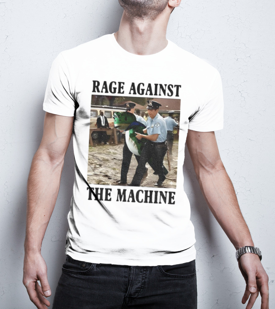 Rage Against The Machine Frog Police Scene Portland T-Shirt