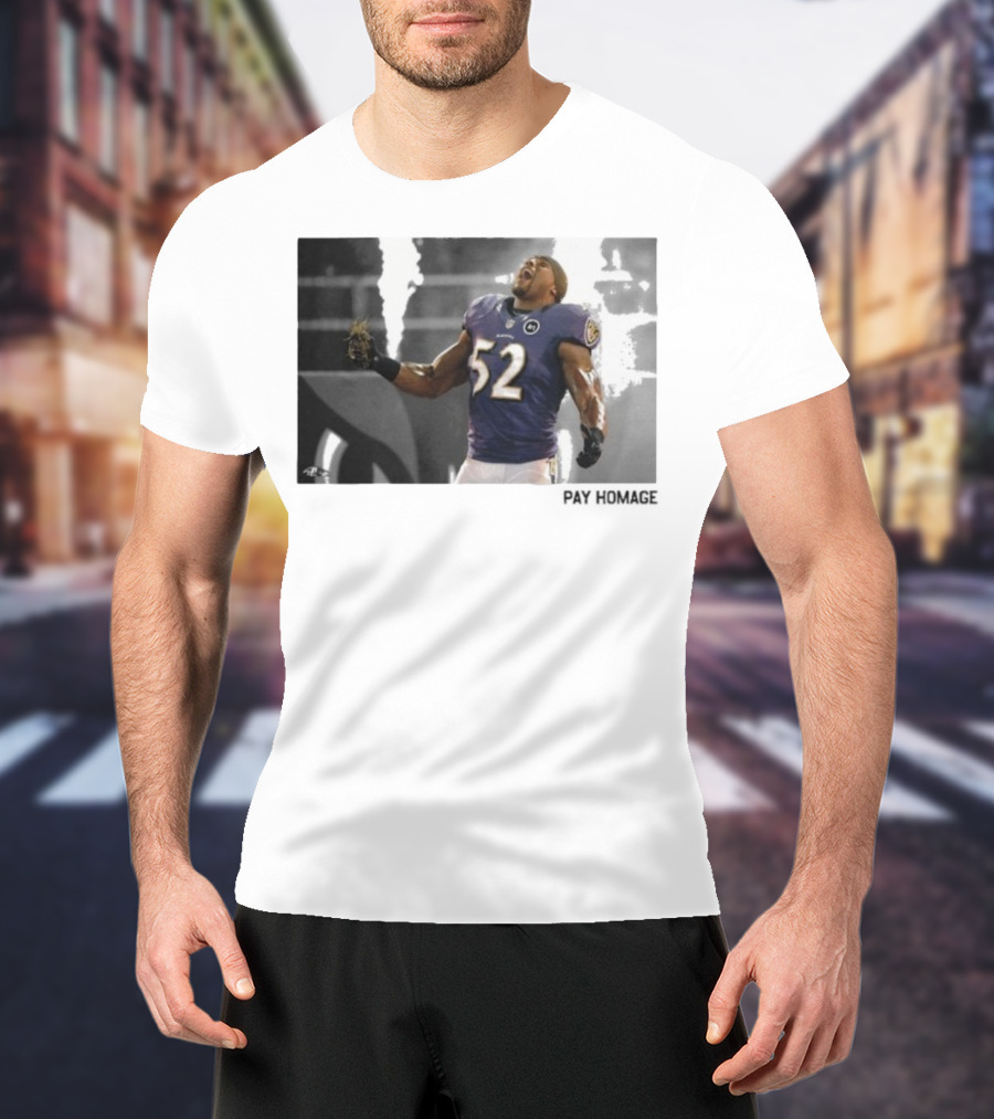Ray Lewis Baltimore Ravens Legendary Passion NFL 52 T-Shirt