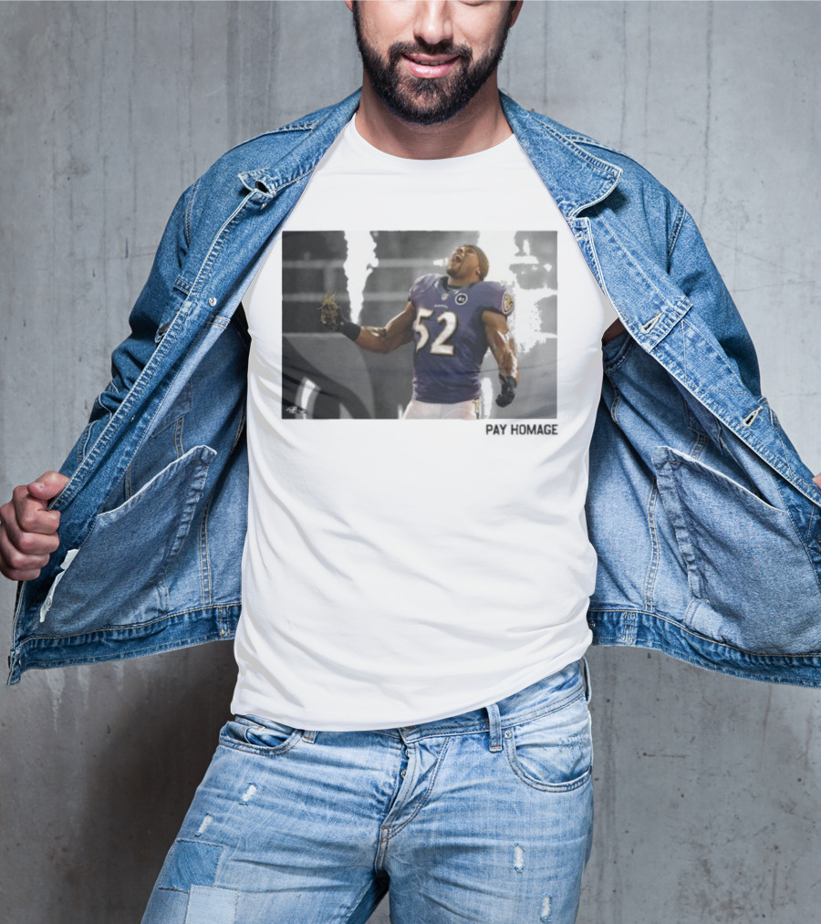 Ray Lewis Baltimore Ravens Legendary Passion NFL 52 T-Shirt