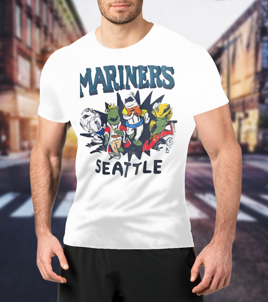Mariners Seattle Salmon Run New Mascots T-Shirt