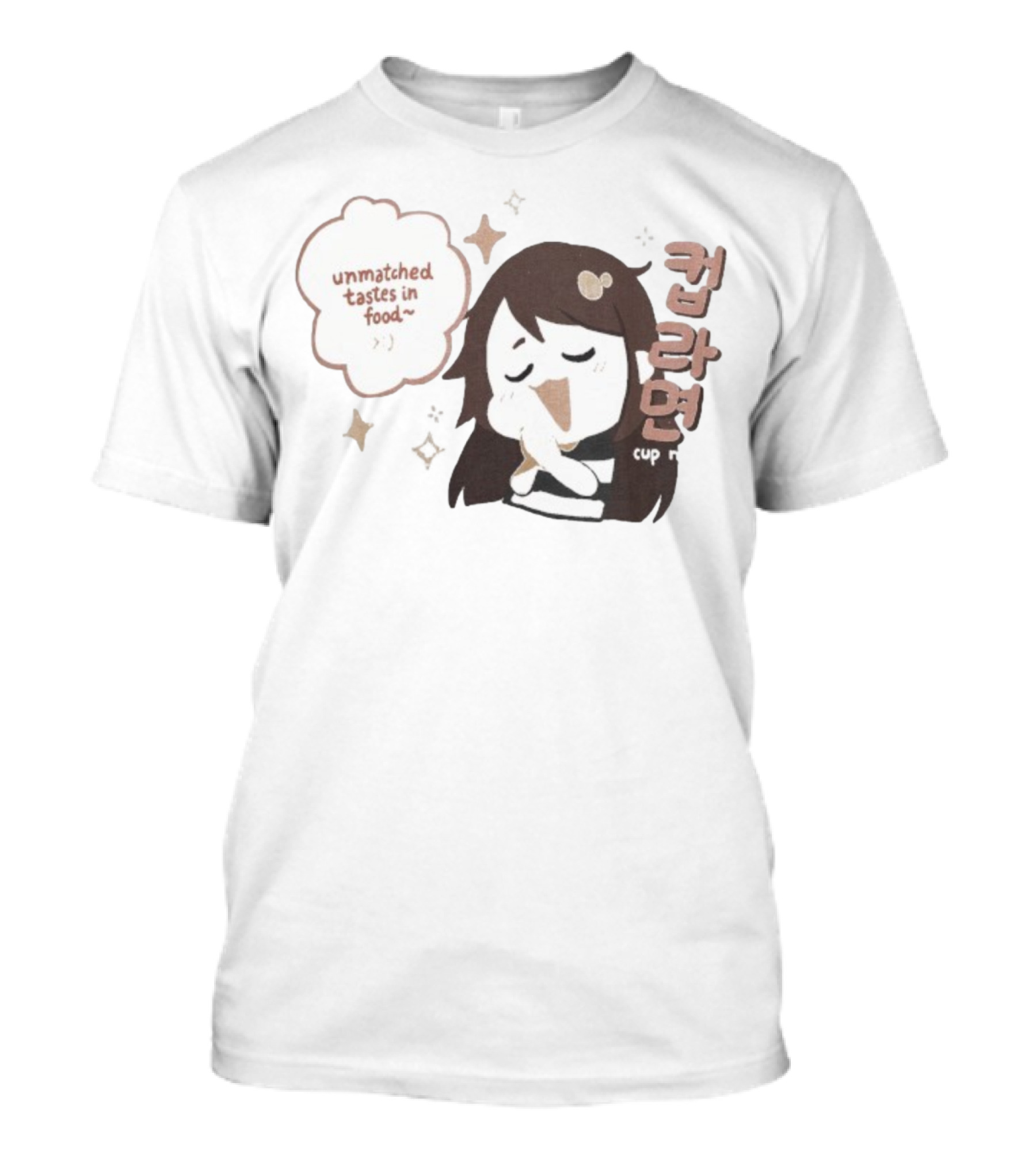Emirichu Cup Noodles Unmatched Tastes In Food Cute Character Style T-Shirt