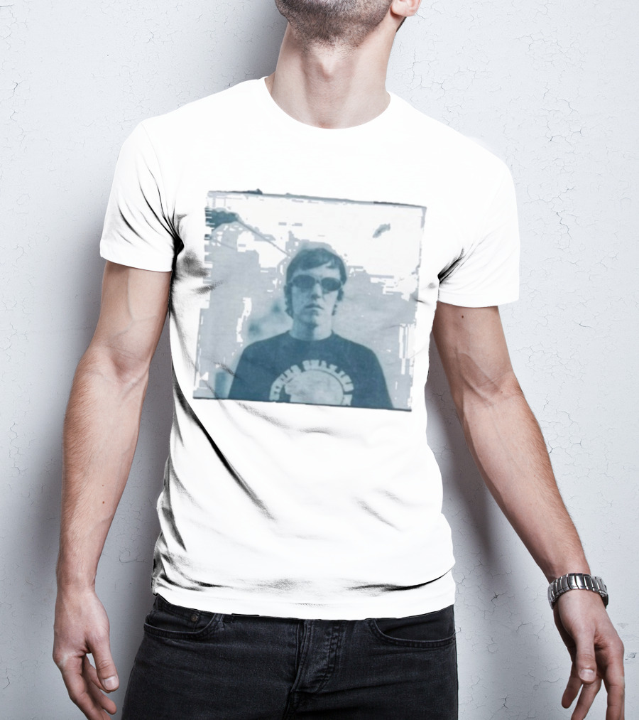 Elliott Smith Figure With Nirvana Sunburst Logo T-Shirt