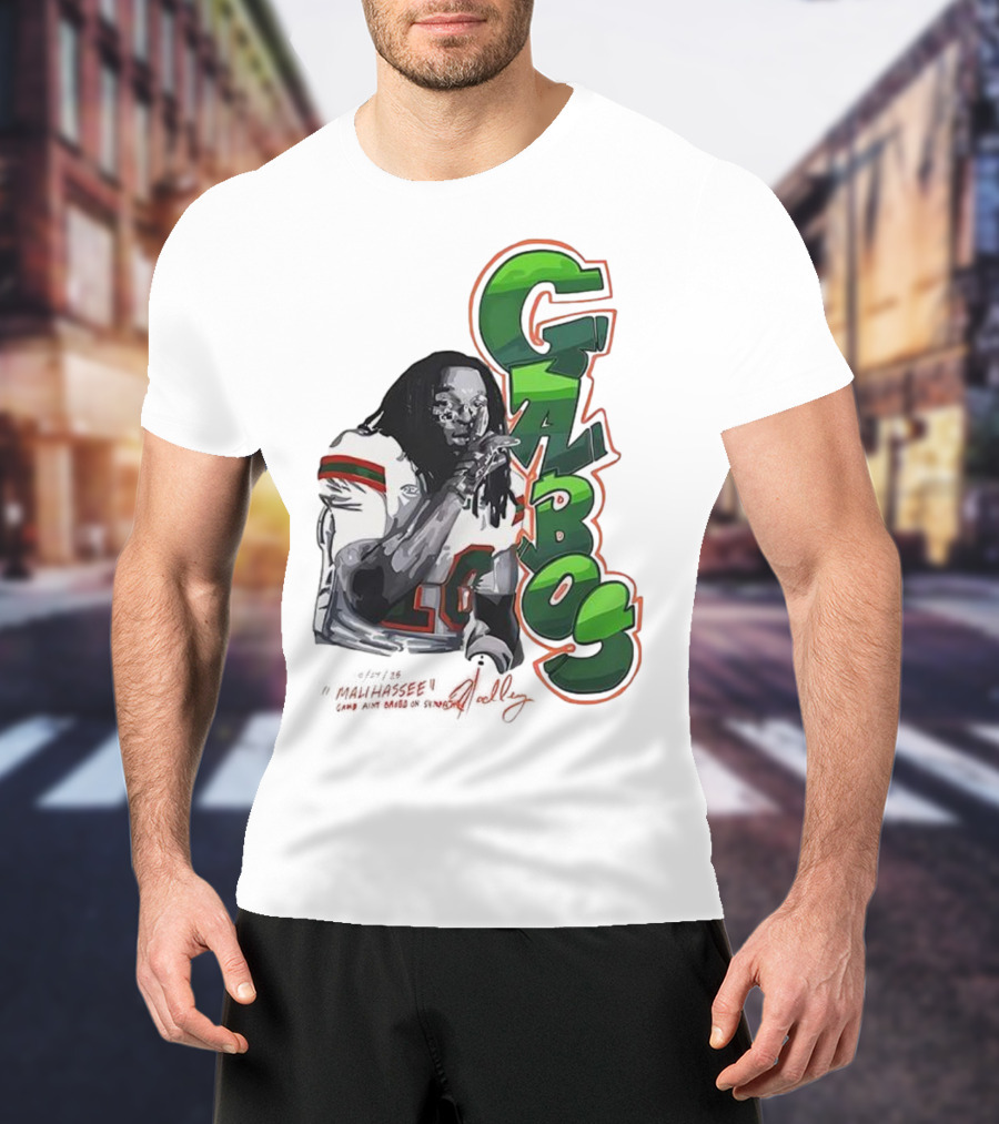 Malachi Toney Gabos Miami Hurricanes Malihassee Signature T-Shirt