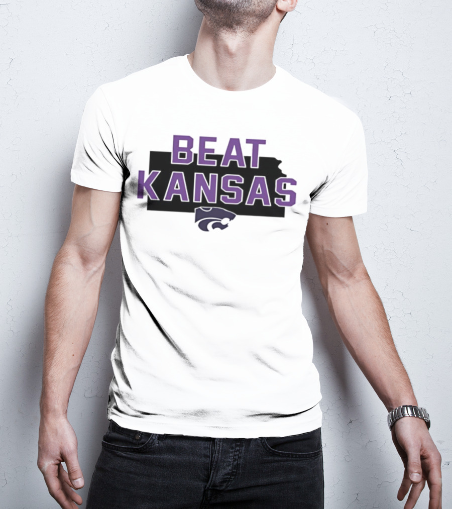 Beat Kansas K-State Wildcats Fans Spirit T-Shirt