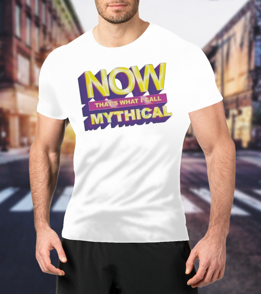 NOW That’s What I Call Mythical Retro 3D Text Style T-Shirt
