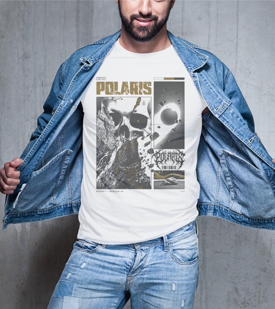 Polaris Kintsugi Skull Eclipse Aesthetic T-Shirt
