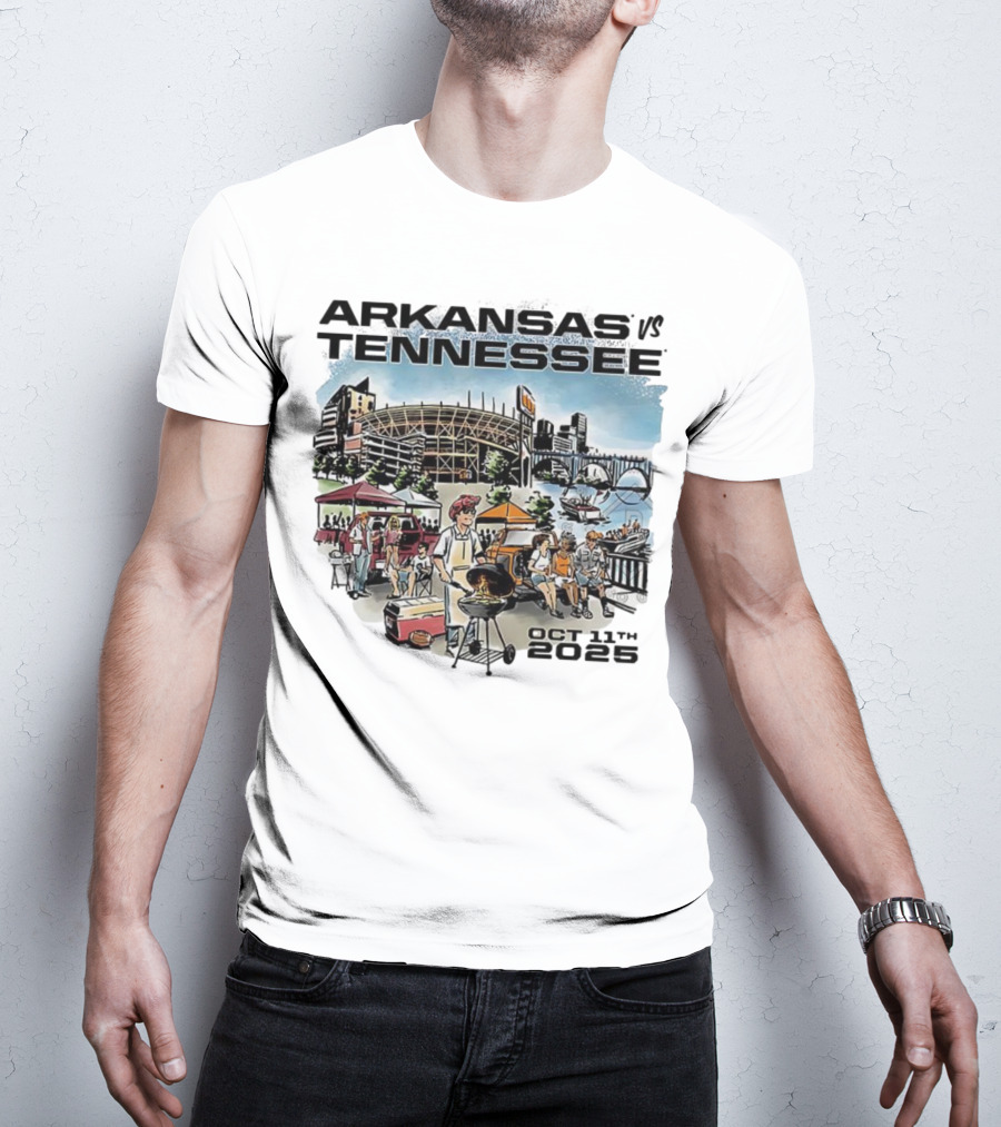 Arkansas Tennessee Tailgate Scene Neyland Stadium October 11th 2025 T-Shirt