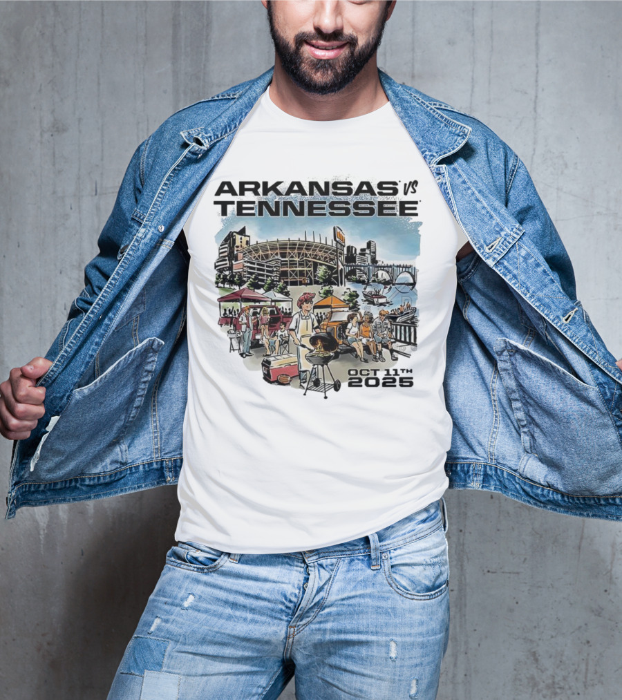 Arkansas Tennessee Tailgate Scene Neyland Stadium October 11th 2025 T-Shirt