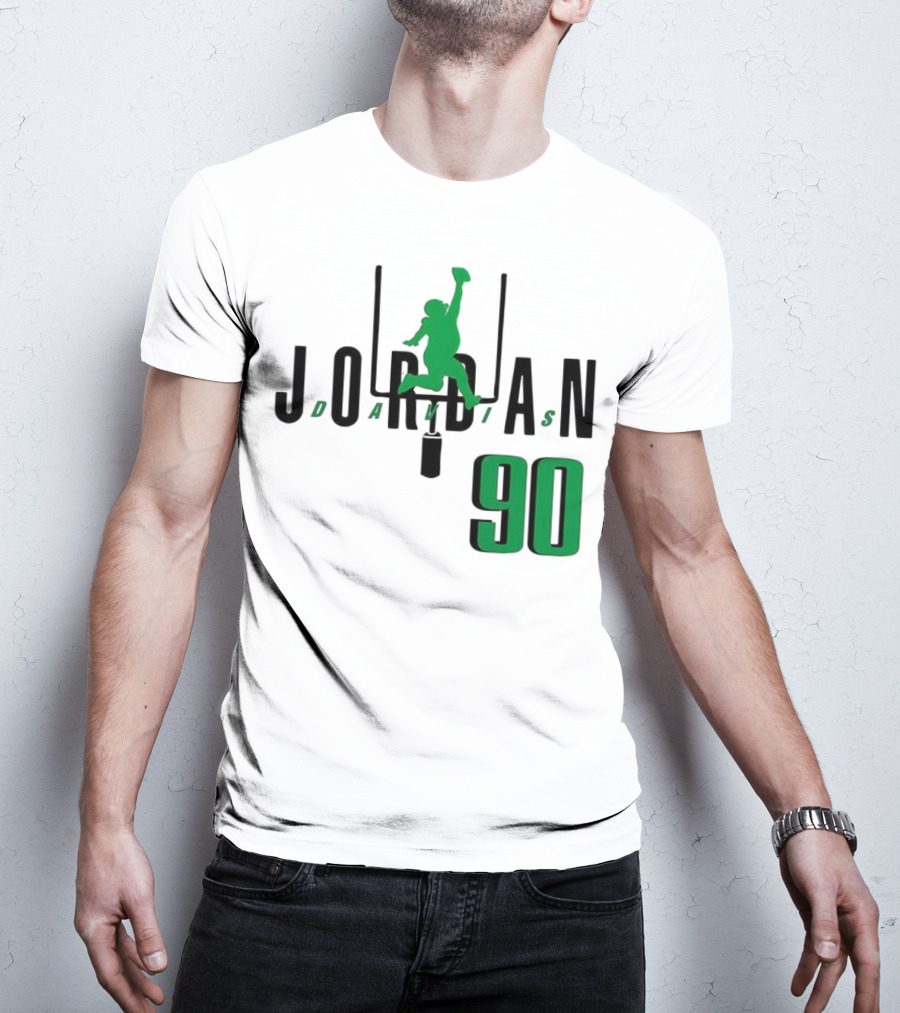 Jordan Davis Philadelphia Eagles Number 90 Air Player Silhouette T-Shirt