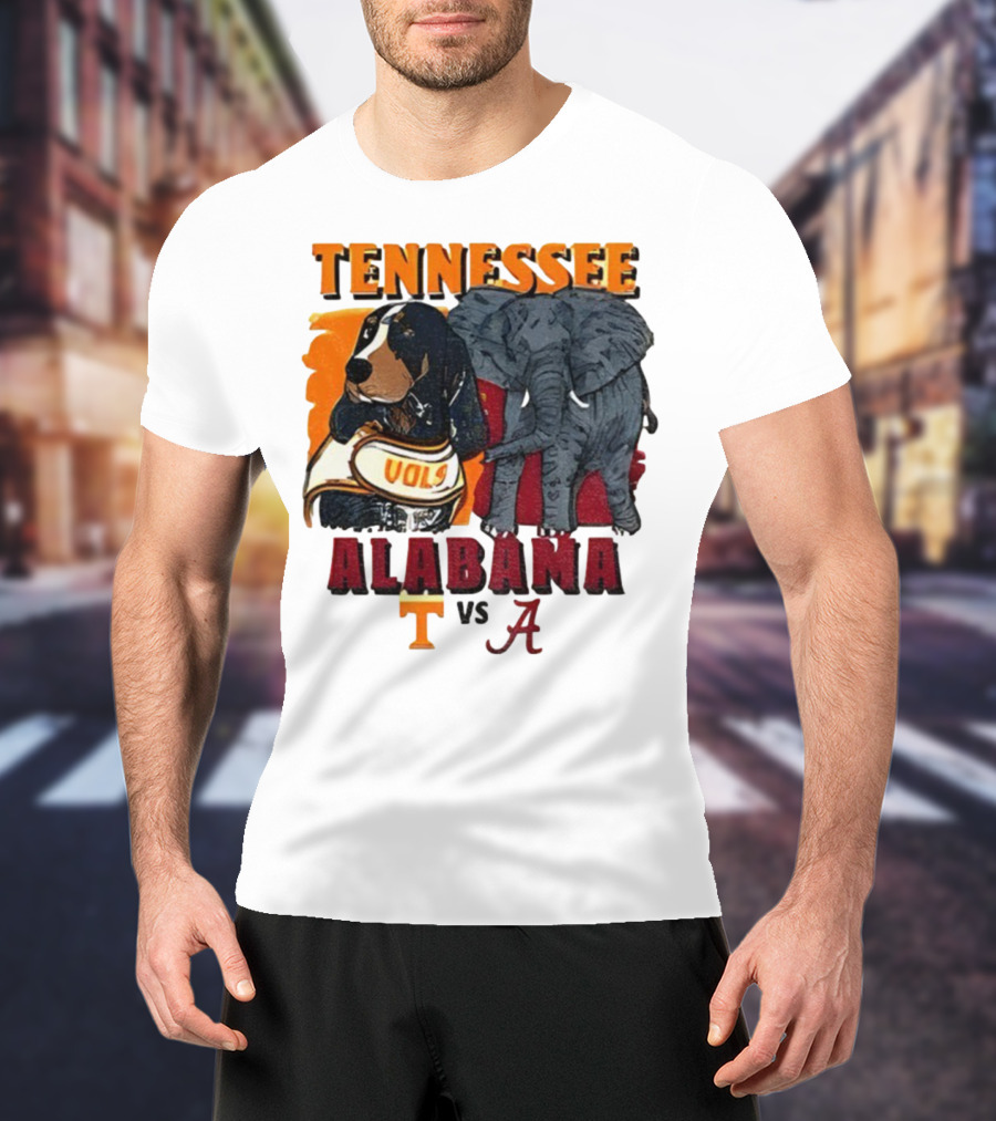 Tennessee Alabama Vols Vs Crimson Tide Mascots Third Saturday October 18 2025 T-Shirt