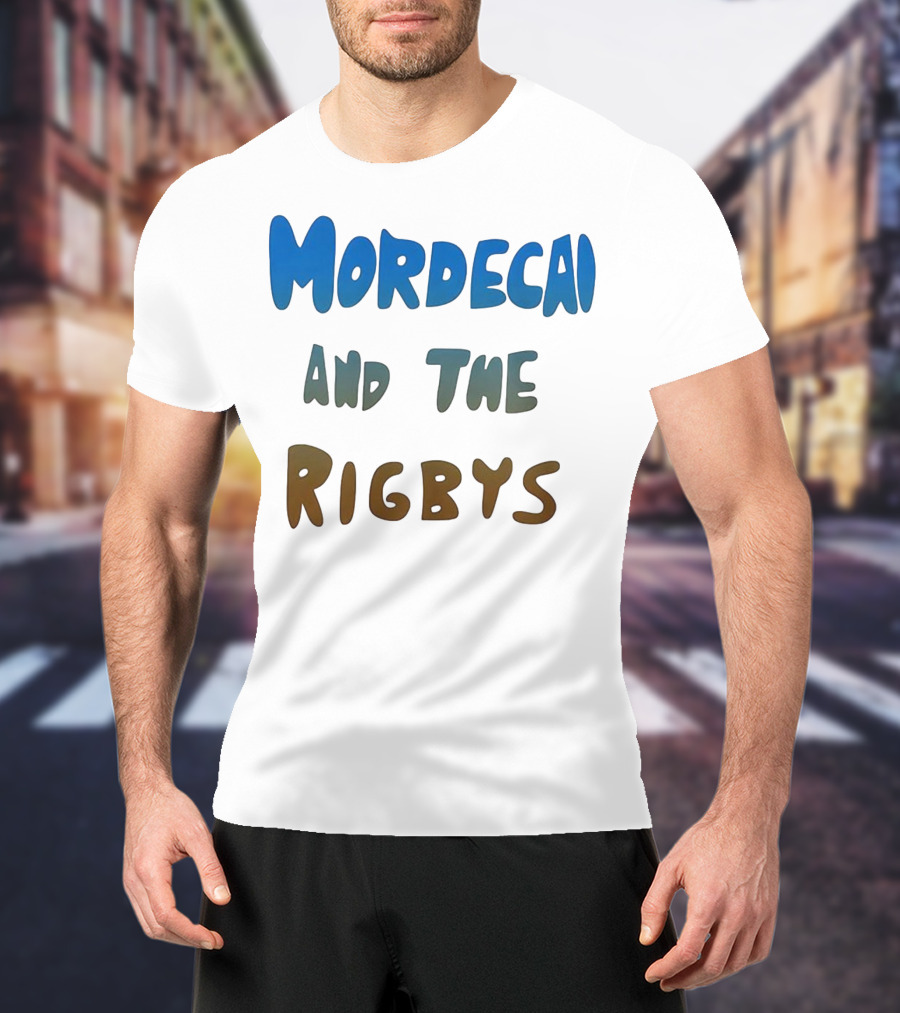 Mordecai And The Rigbys Regular Show Cartoon Character T-Shirt