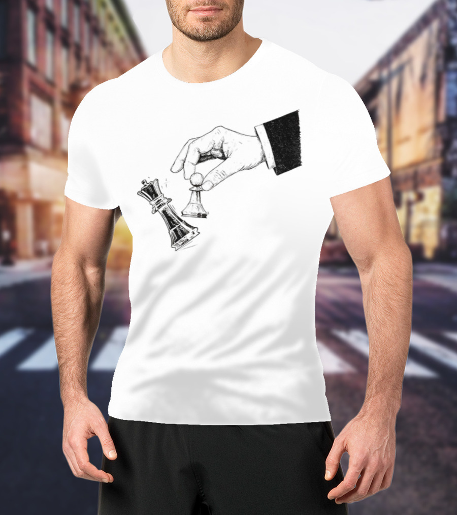 Protest Chess Pawn Topples King No Kings In America Bold Political Statement T-Shirt