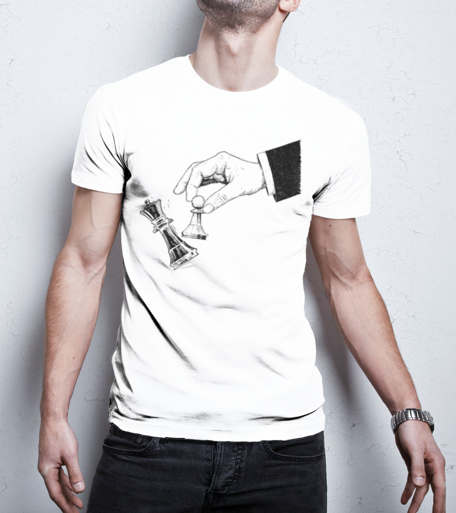 Protest Chess Pawn Topples King No Kings In America Bold Political Statement T-Shirt