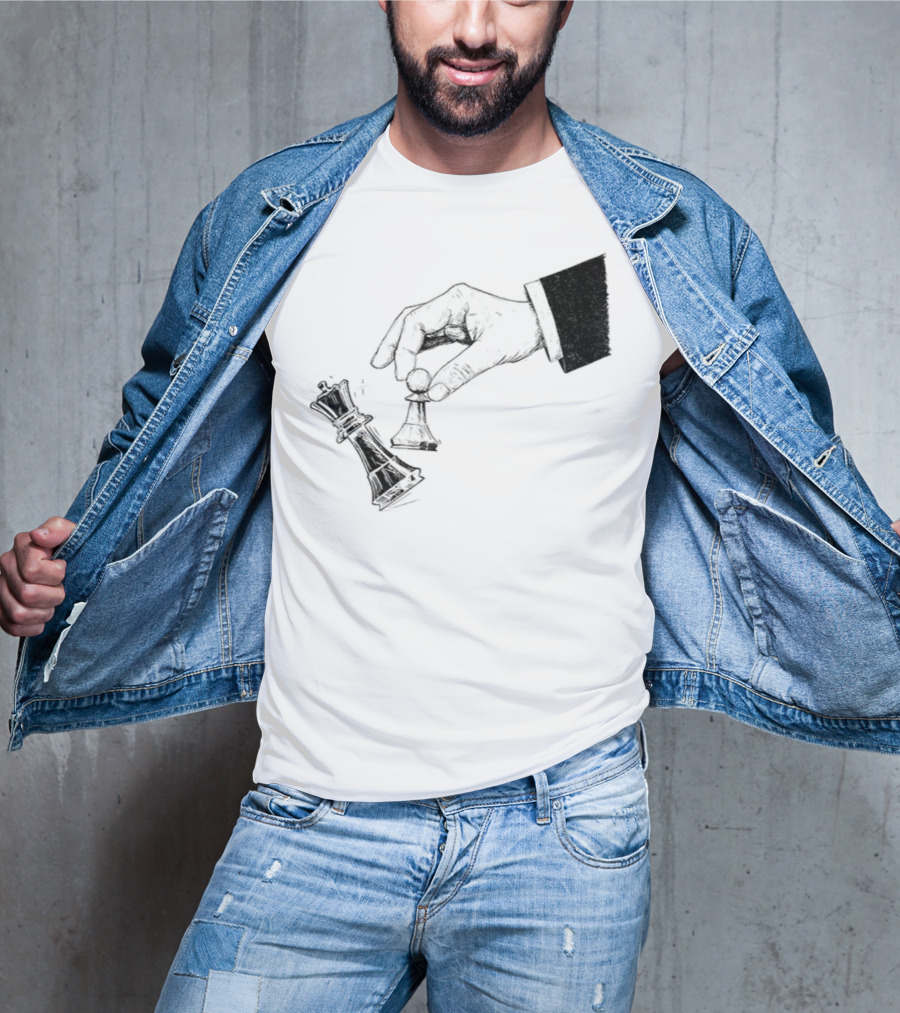 Protest Chess Pawn Topples King No Kings In America Bold Political Statement T-Shirt