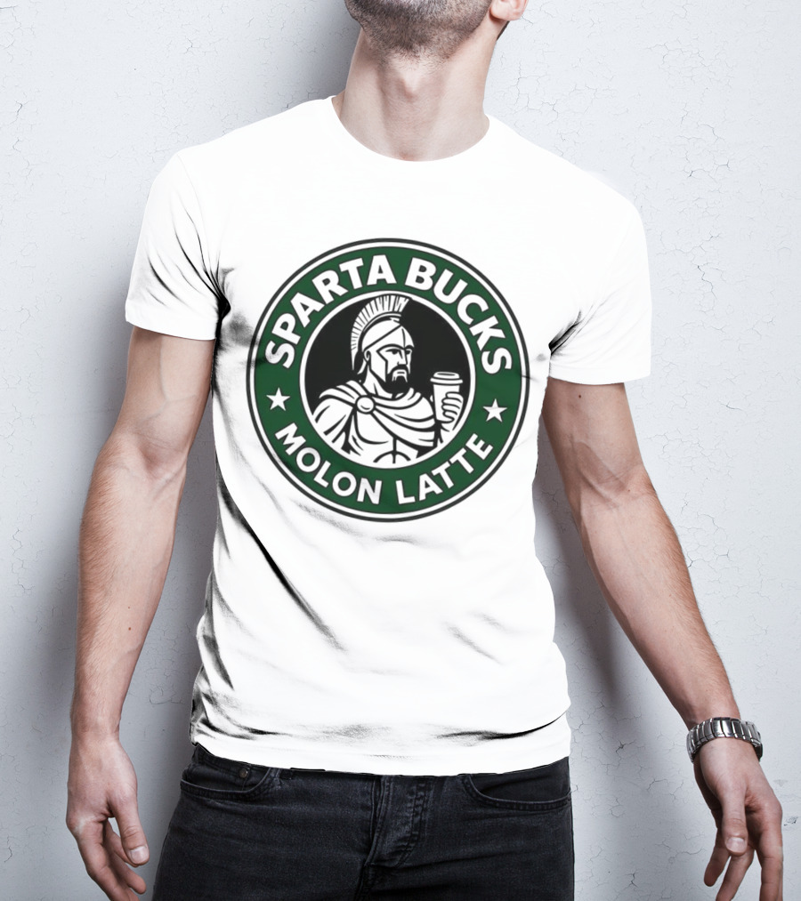 Sparta Bucks Molon Latte Roman Warrior Coffee T-Shirt