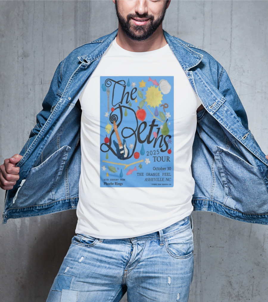 The Beths Tour 2025 The Orange Peel Asheville NC October 30 With Phoebe Rings T-Shirt