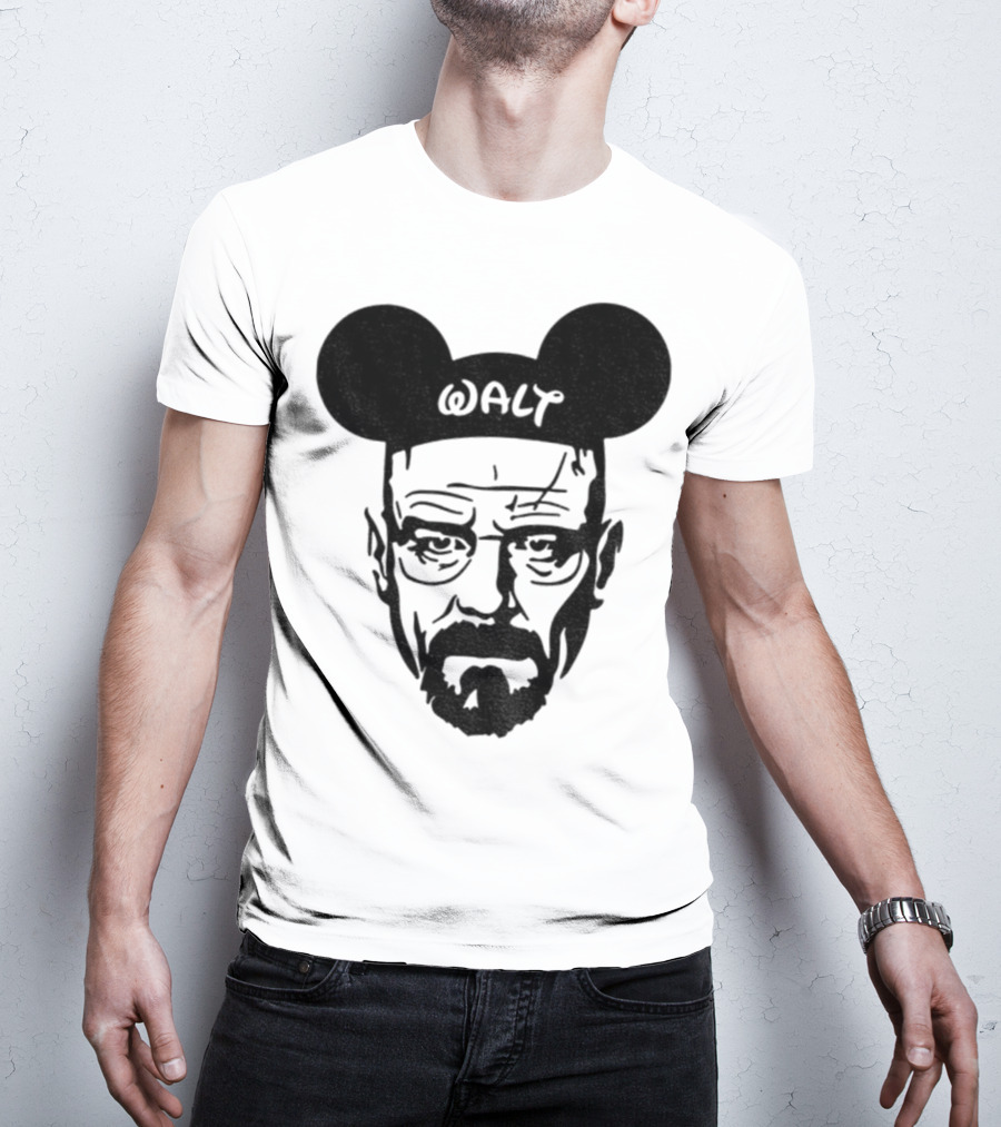 Walter White Mickey Mouse Breaking Bad Disney Meme T-Shirt