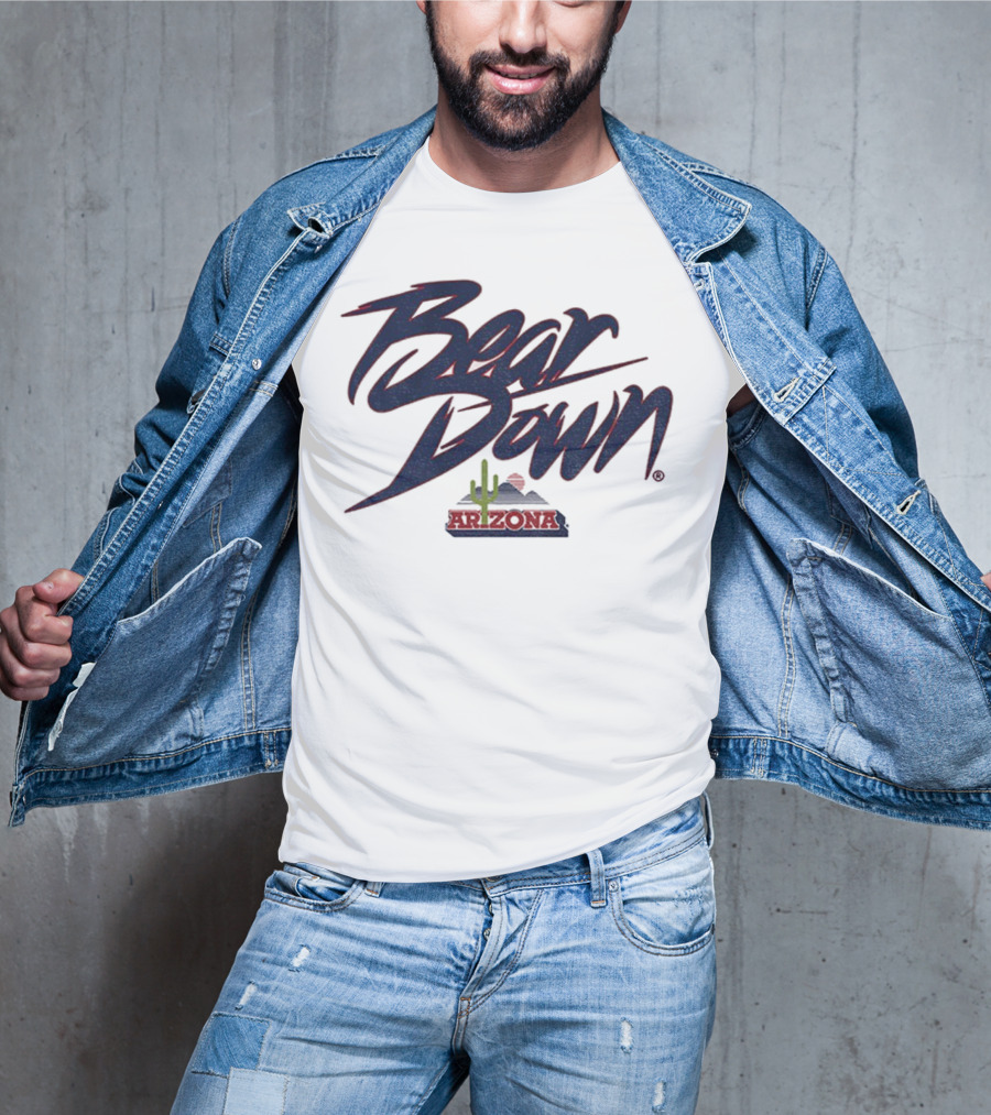 Bear Down Arizona Cactus Wildcats Football 2025 T-Shirt