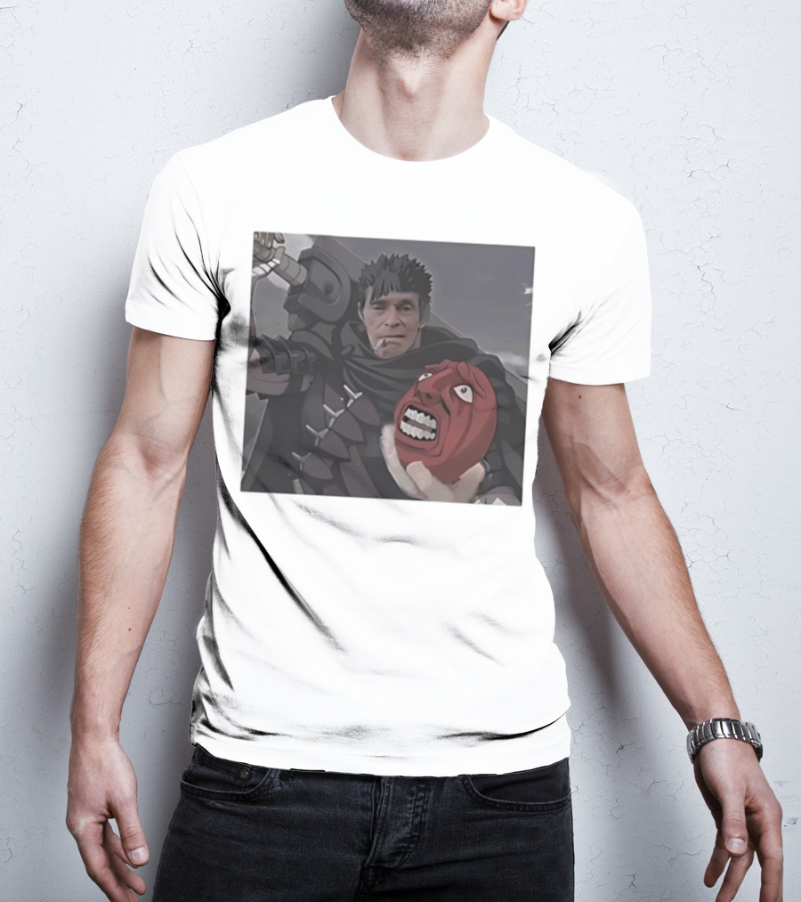Berserk Guts Willem Dafoe Meme Crossover T-Shirt