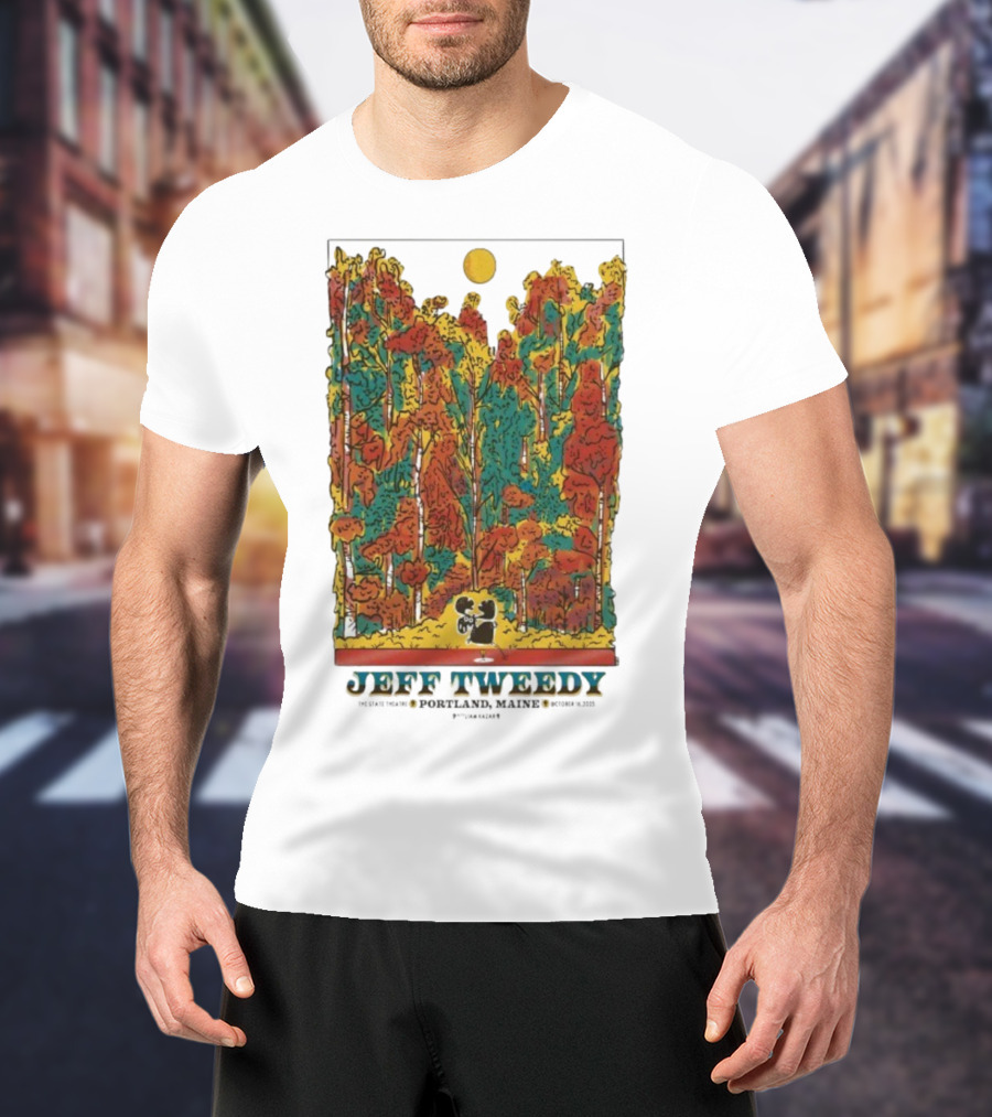 Jeff Tweedy Portland Maine State Theatre October 16 2025 Forest Scene T-Shirt