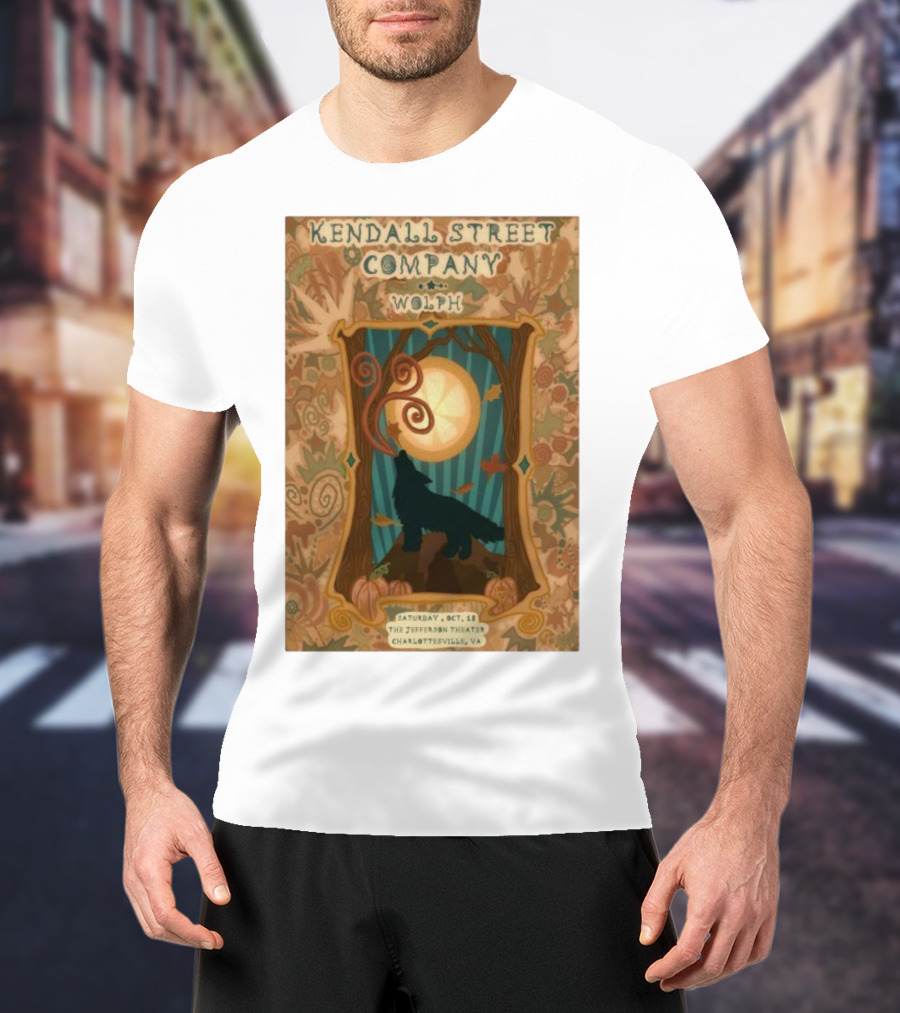 Kendall Street Company Wolph Jefferson Theater Charlottesville VA Oct 18 2025 T-Shirt