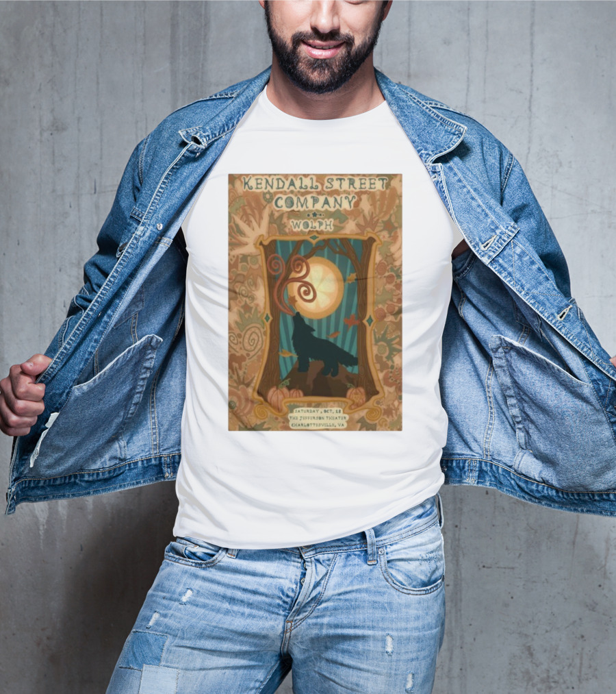 Kendall Street Company Wolph Jefferson Theater Charlottesville VA Oct 18 2025 T-Shirt