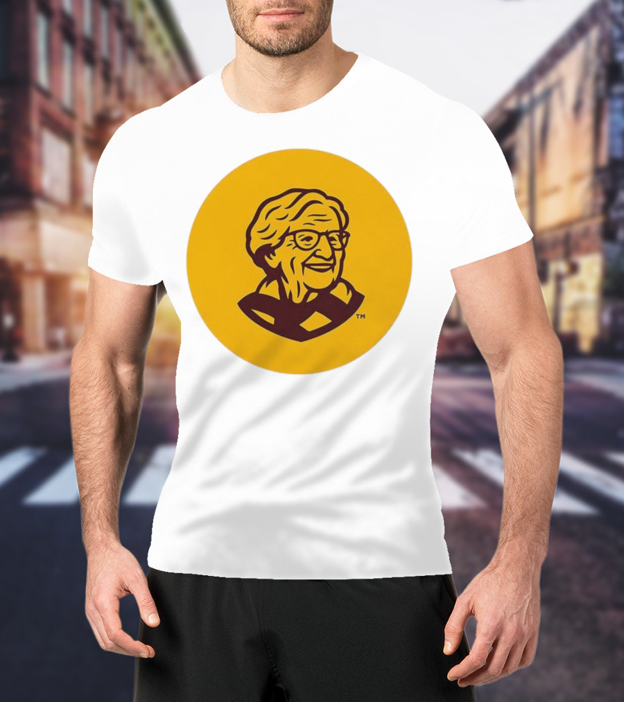 Loyola Chicago Sister Jean Trademark Icon Yellow T-Shirt