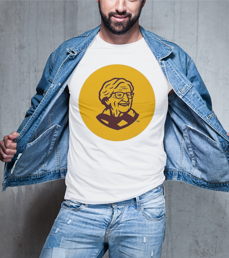Loyola Chicago Sister Jean Trademark Icon Yellow T-Shirt