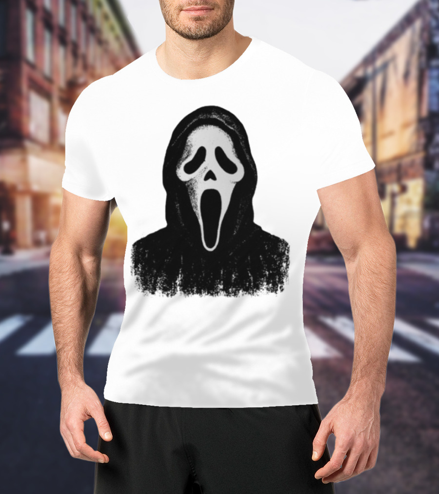 Monster Fresh Blank Ghostface Iconic Mask T-Shirt