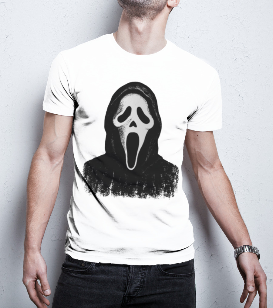 Monster Fresh Blank Ghostface Iconic Mask T-Shirt