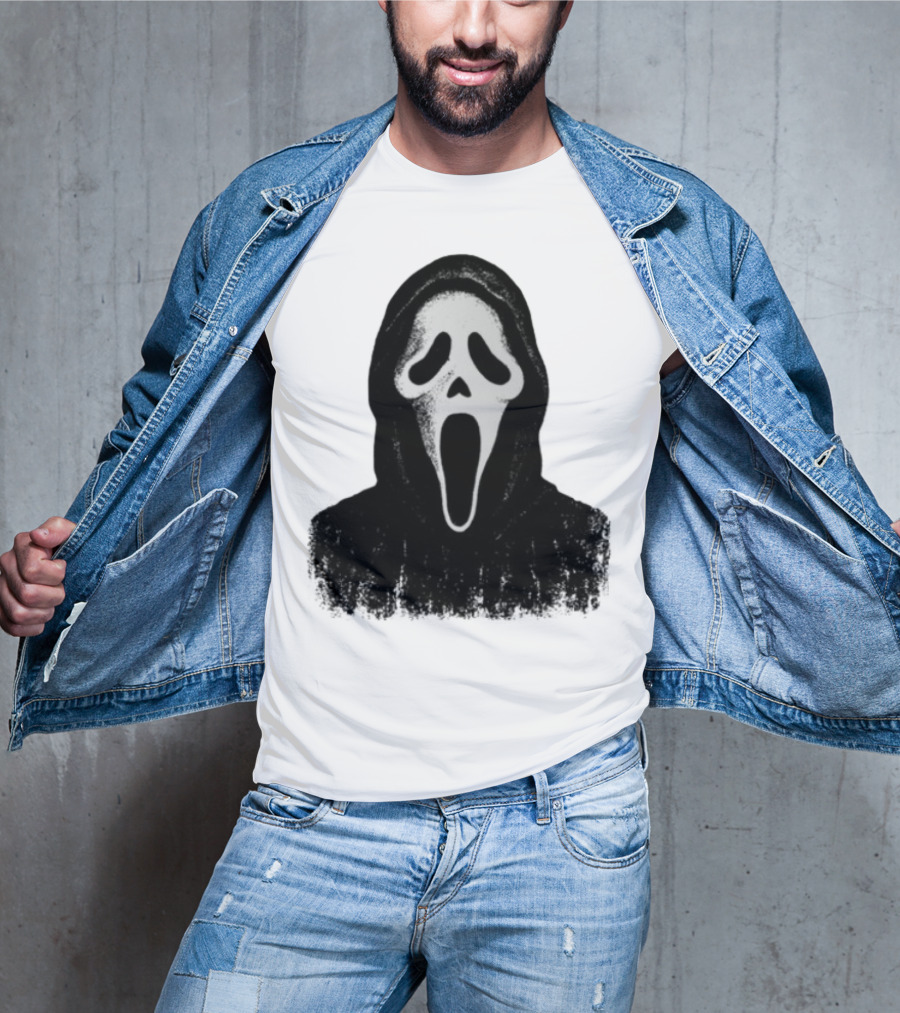 Monster Fresh Blank Ghostface Iconic Mask T-Shirt