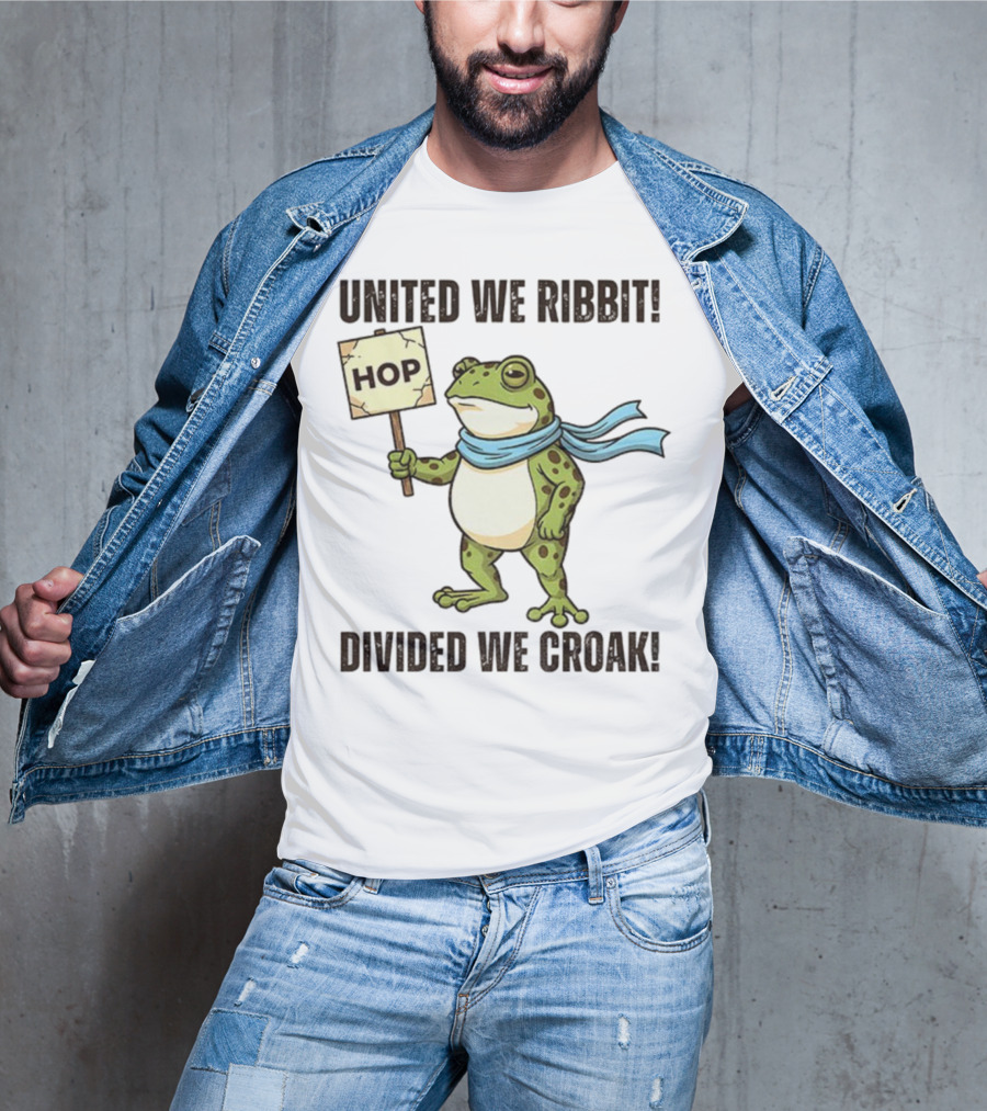 Portland Frog HOP United We Ribbit Divided We Croak 2025 T-Shirt