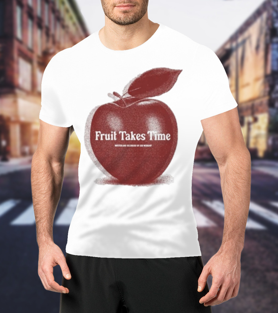 Fruit Takes Time By Seu Worship Red Apple T-Shirt