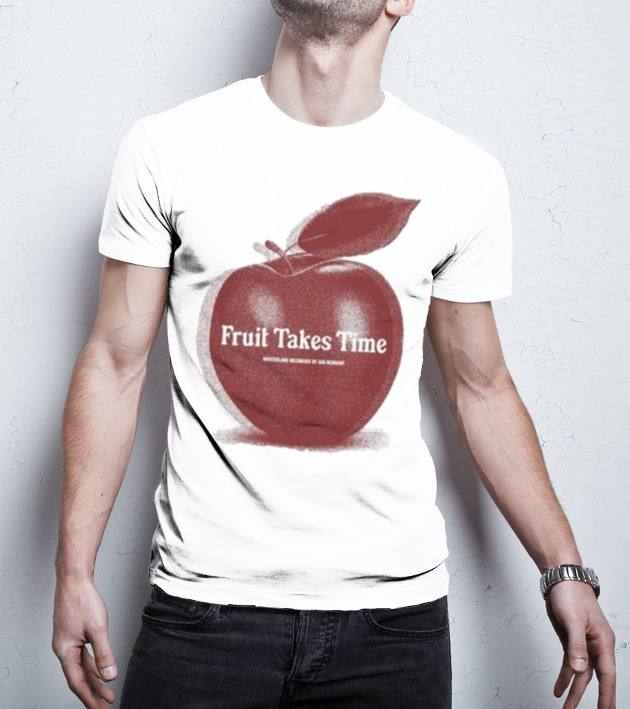 Fruit Takes Time By Seu Worship Red Apple T-Shirt
