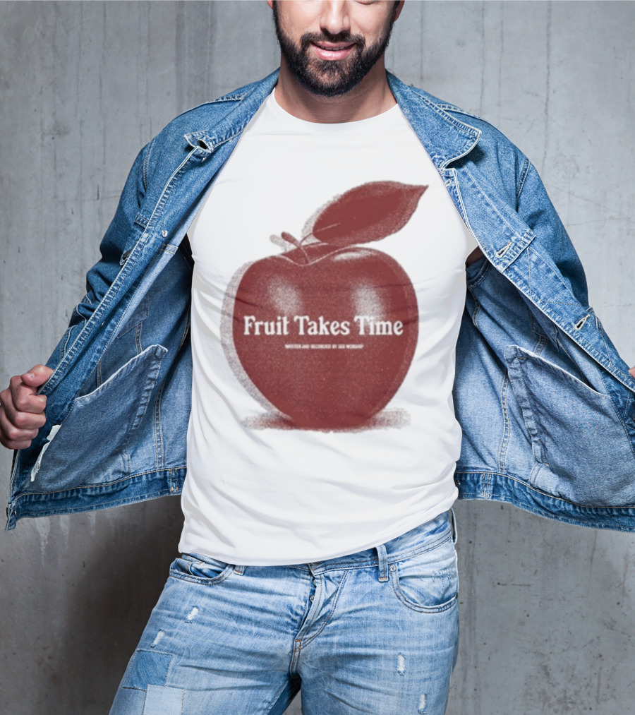 Fruit Takes Time By Seu Worship Red Apple T-Shirt
