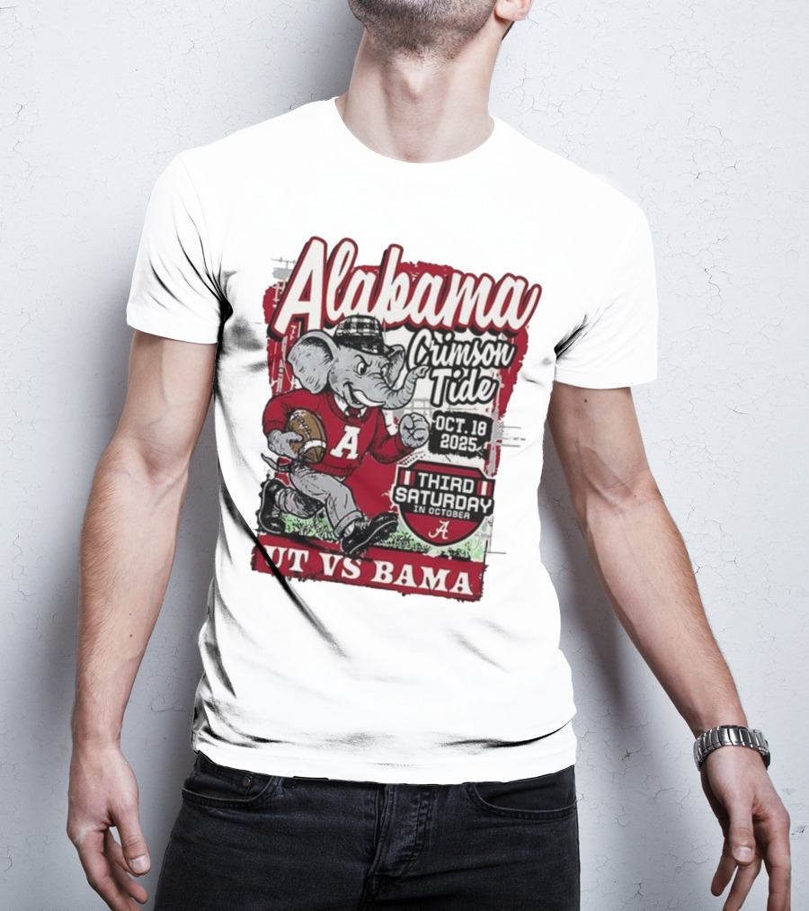 Alabama Crimson Tide UT Vs Bama October 18 2025 Third Saturday T-Shirt