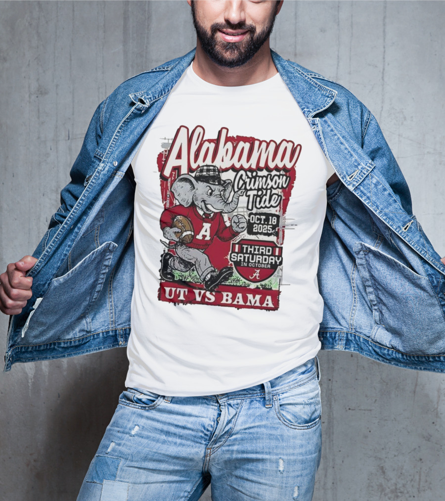 Alabama Crimson Tide UT Vs Bama October 18 2025 Third Saturday T-Shirt