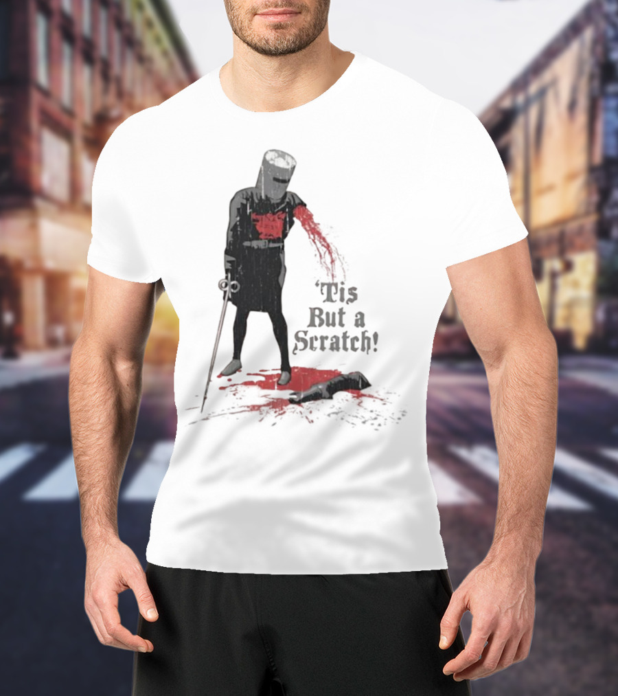 Monty Python Black Knight 'Tis But A Scratch Classic Scene T-Shirt