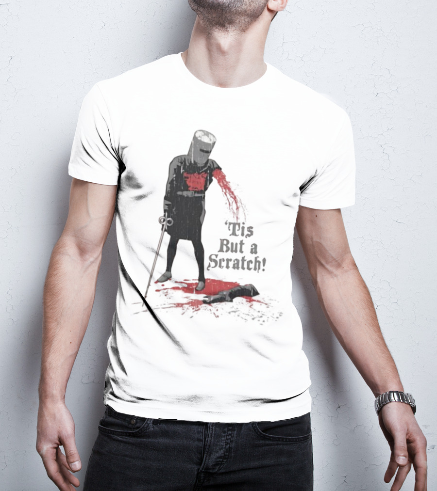 Monty Python Black Knight 'Tis But A Scratch Classic Scene T-Shirt