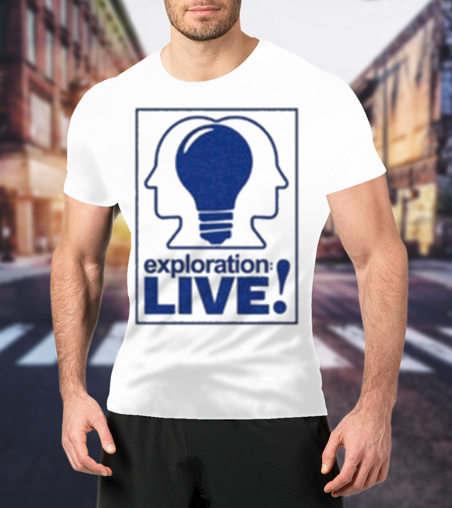 Exploration Live Heads With Lightbulb Icon T-Shirt