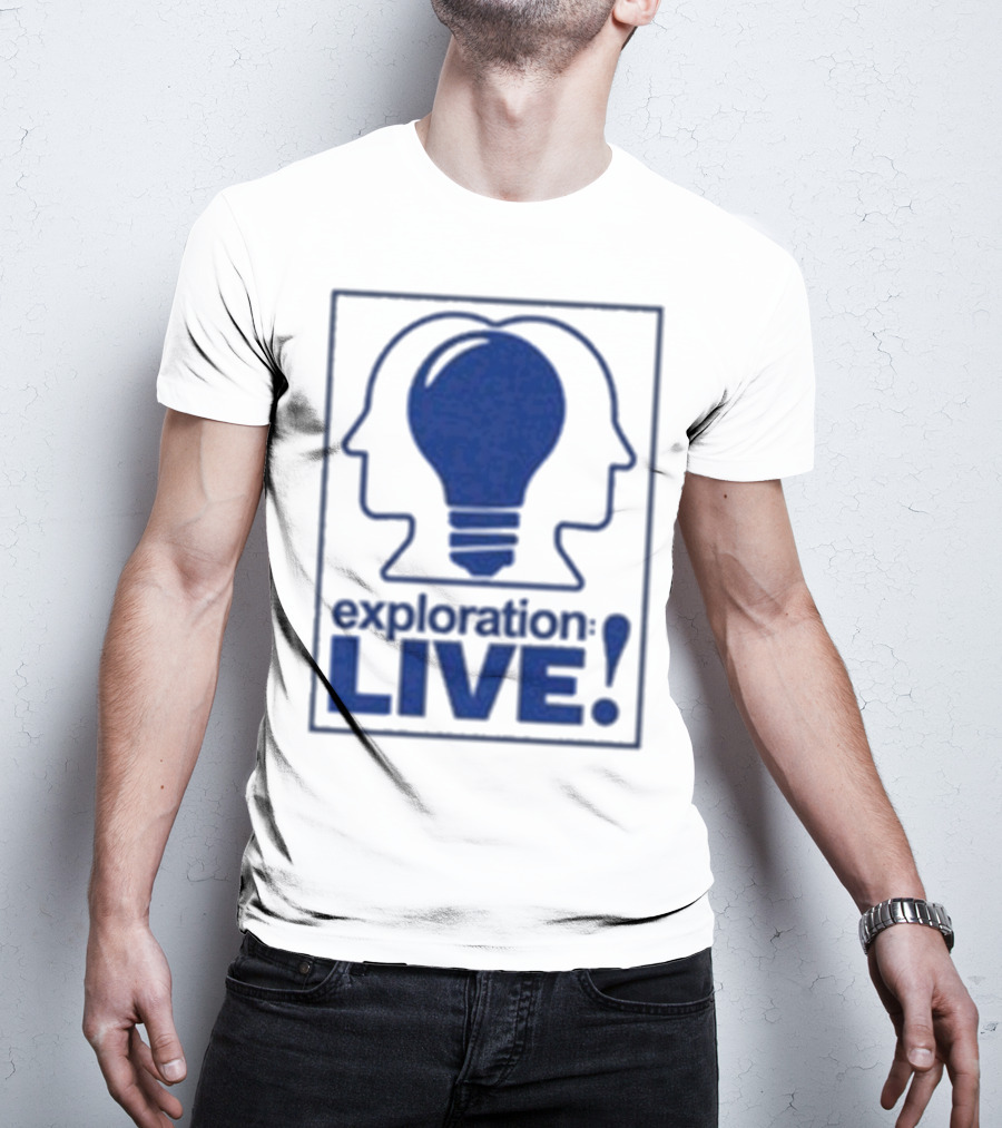 Exploration Live Heads With Lightbulb Icon T-Shirt
