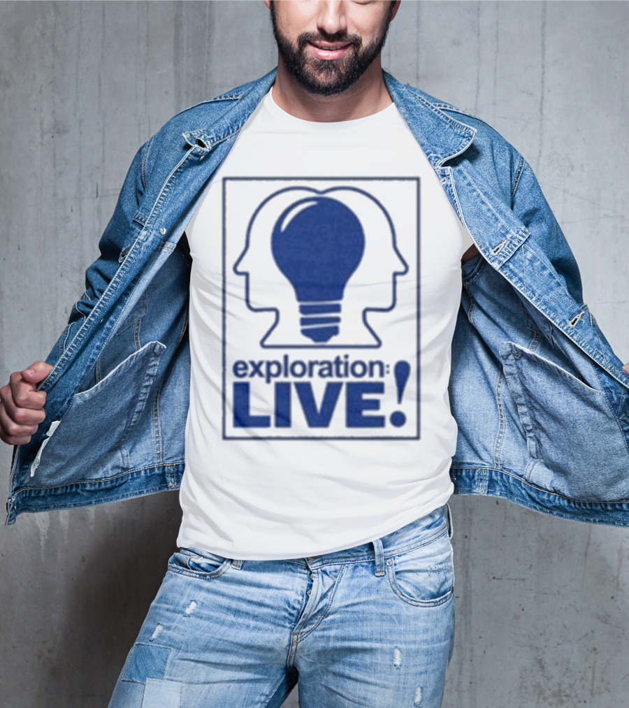 Exploration Live Heads With Lightbulb Icon T-Shirt