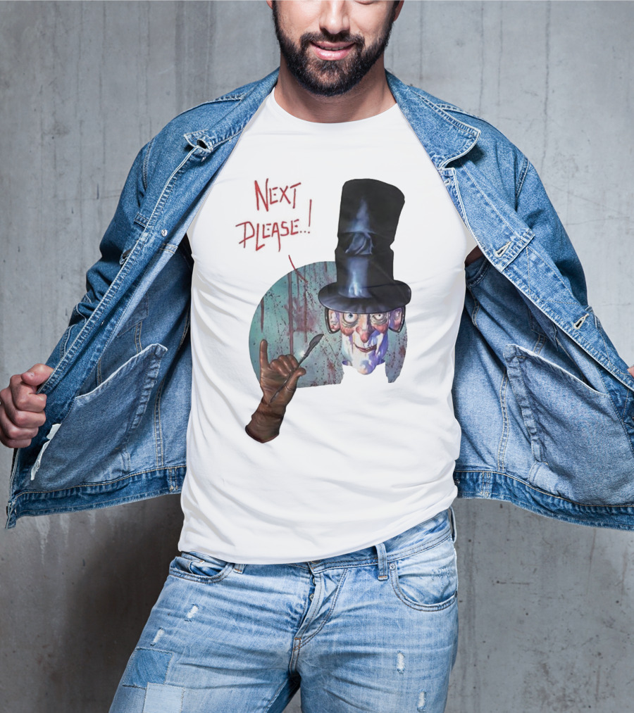 John Bolton1989 Next Please Horror Graffiti Halloween T-Shirt