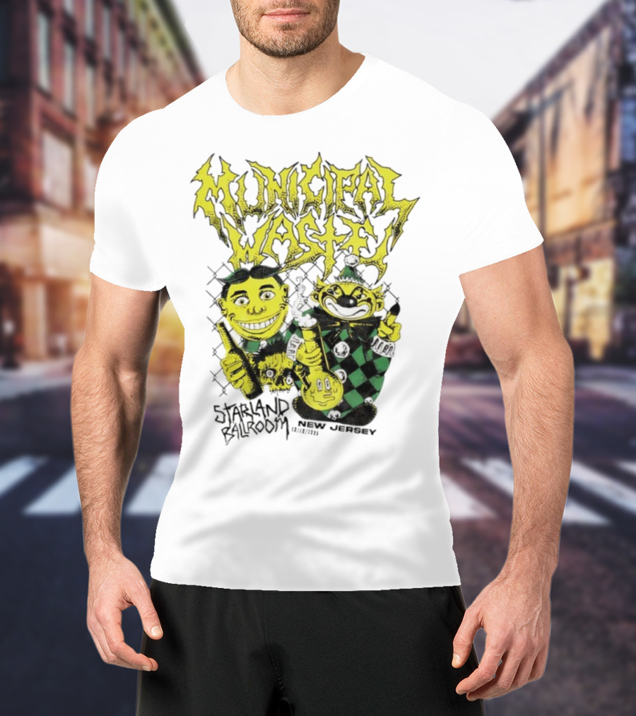 Municipal Waste Toxic Characters New Jersey Event 2023 T-Shirt