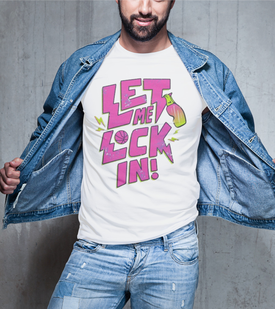 Looney Tunes Oklahoma Thunder Let Me Lock In Basketball Bottle Lightning T-Shirt