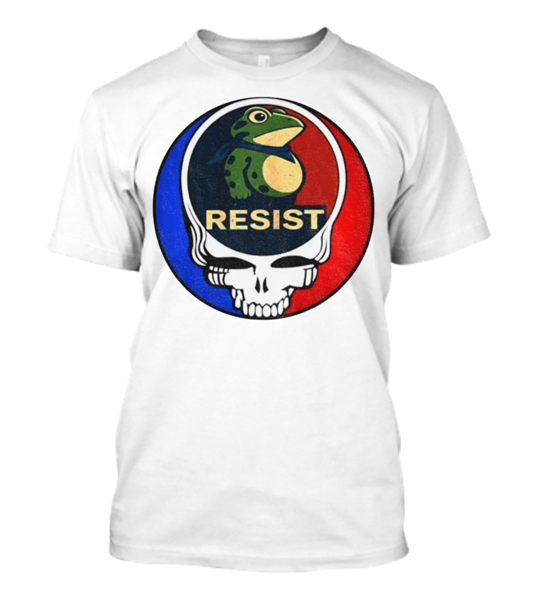 Portland Frog Grateful Dead Resist Steal Your Face Ice Out T-Shirt
