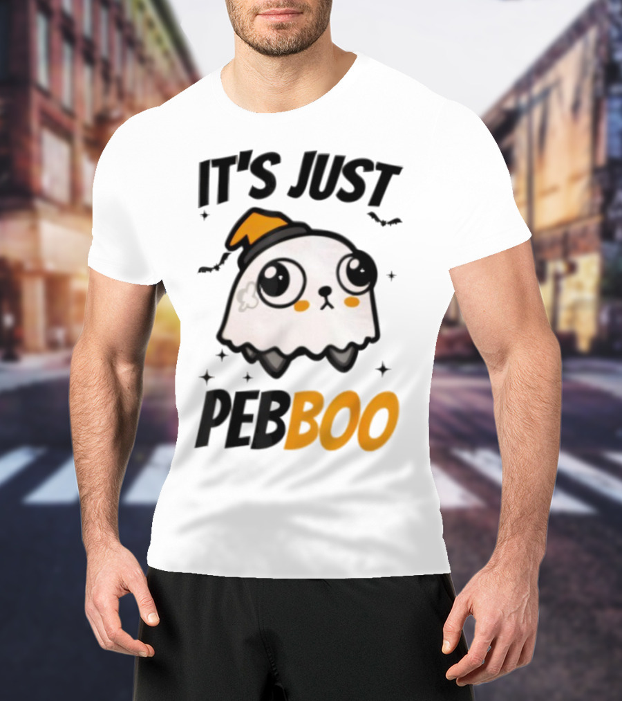 It's Just PebBoo Halloween Ghost Plush Cute Kawaii Spooky T-Shirt