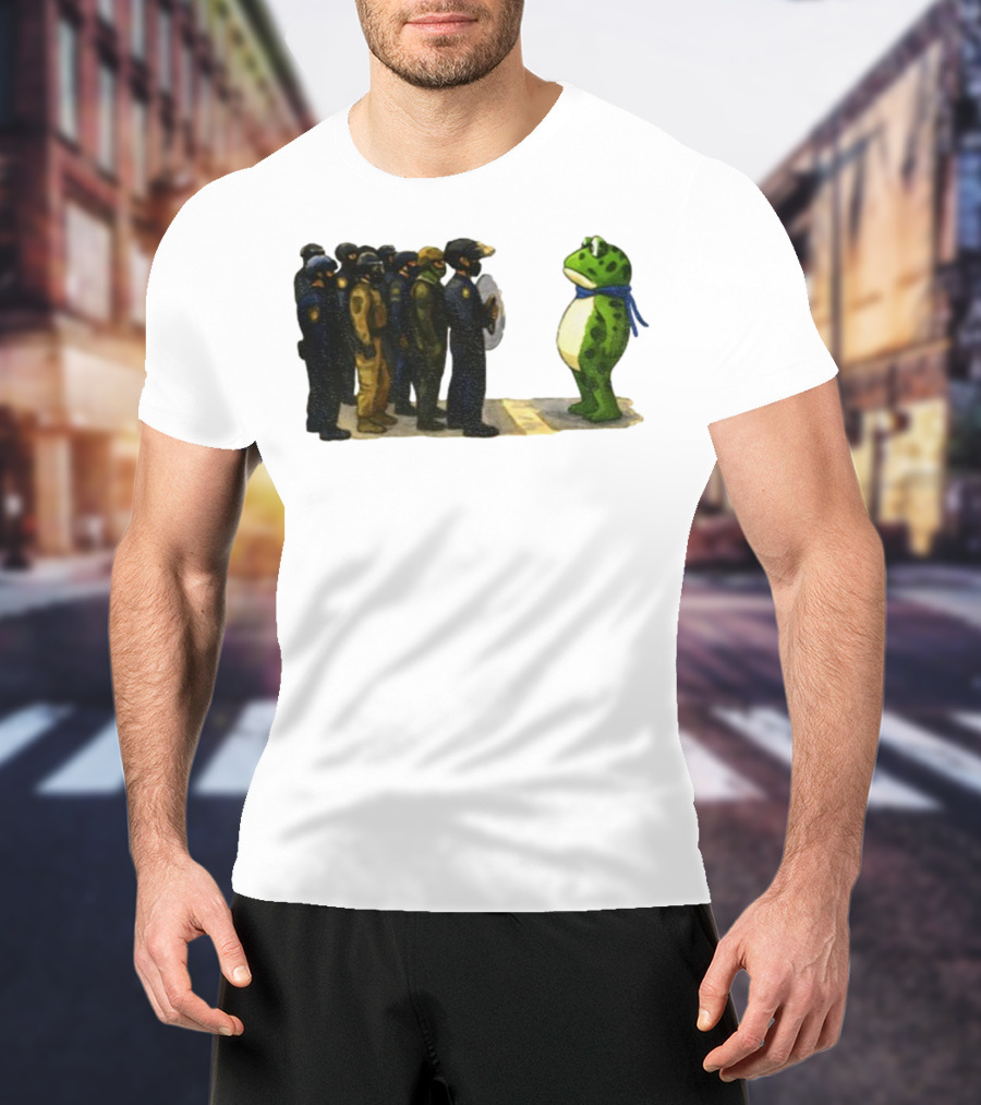 Portland Frog Protest Against ICE Deportation Resistance T-Shirt