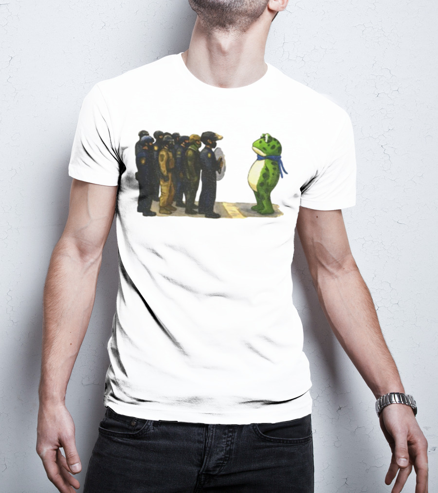 Portland Frog Protest Against ICE Deportation Resistance T-Shirt